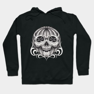 Surreal pumpkin skull halloween. Hoodie